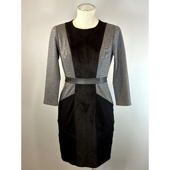 BCBGMAXAZRIA Beatriz Dress Dark Heather Gray Size XS - Picture 1 of 6